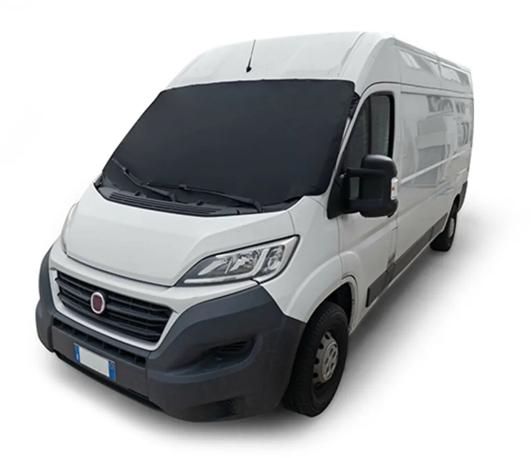 Lampa Zonnescherm Campingbus 190x110cm - Zwart