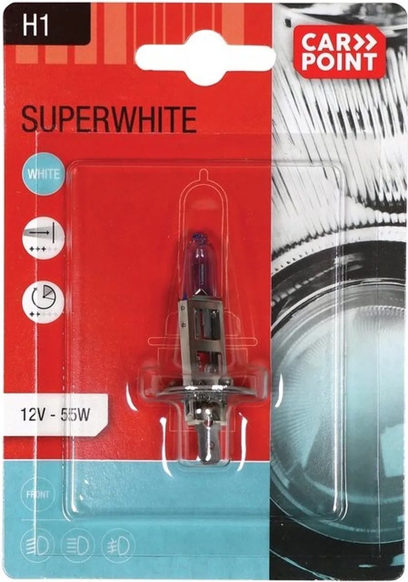 Carpoint Superwhite H1 Autolamp 55W - Helder Wit