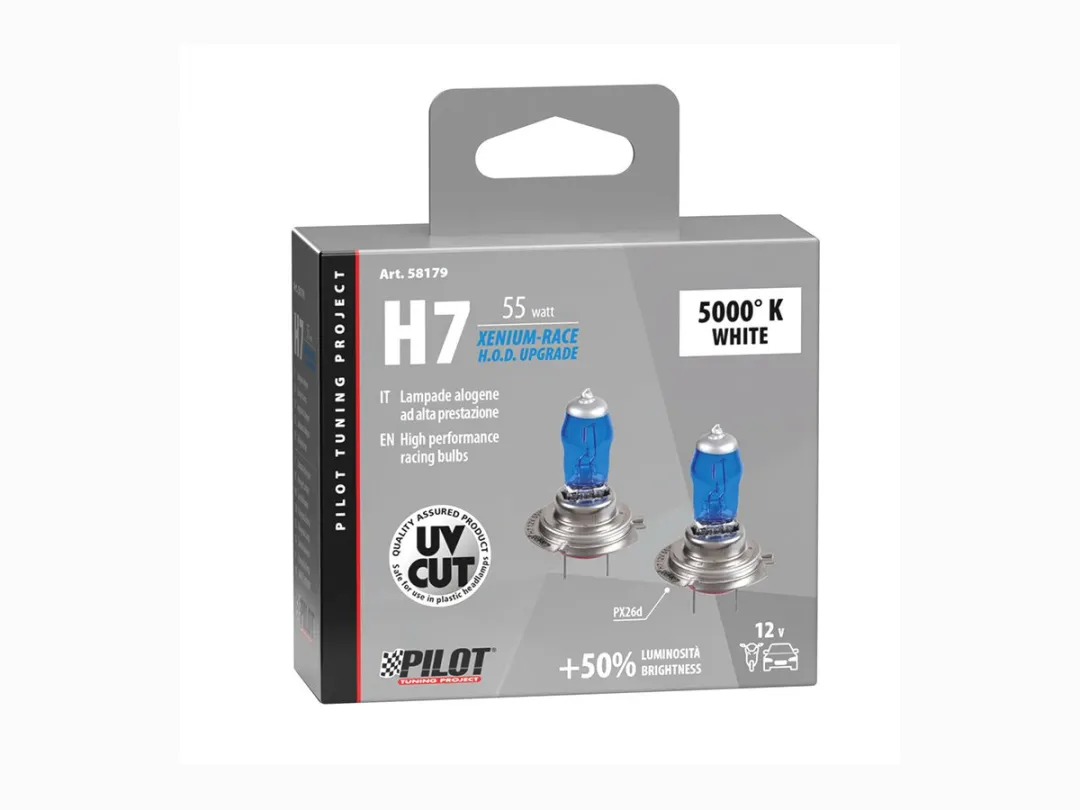 Lampa Xenium Race H7 Halogeenlamp 55W PX26d - Blauw - 2 Stuks