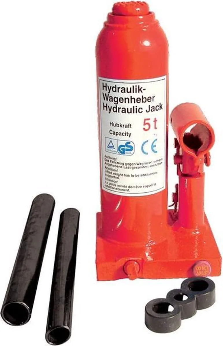 Carpoint Potkrik 5000kg - Hydraulisch - Rood