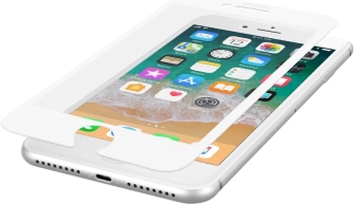 Belkin Tempered Curve Screenprotector iPhone 7/8 Plus - Wit Frame