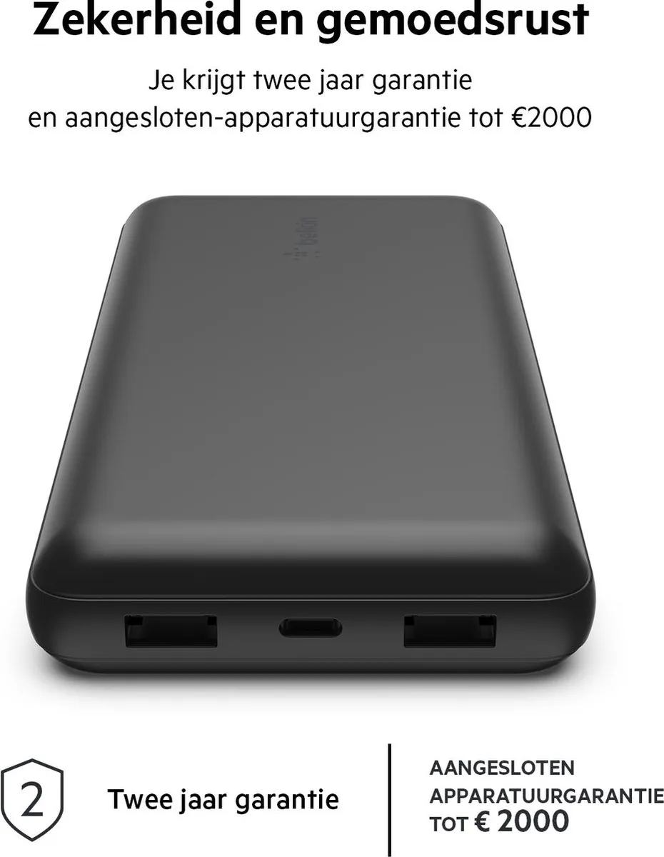 Belkin Boost Charge BPB012btBK Powerbank 20.000mAh - 15W - Zwart