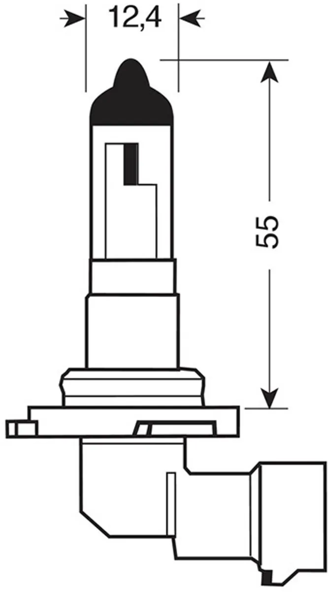 Lampa Halogeen Lamp 12V 51W HB4 (9006) P22d – Enkelvoudige Verpakking – E-goedgekeurd – Geschikt voor autokoplampen
