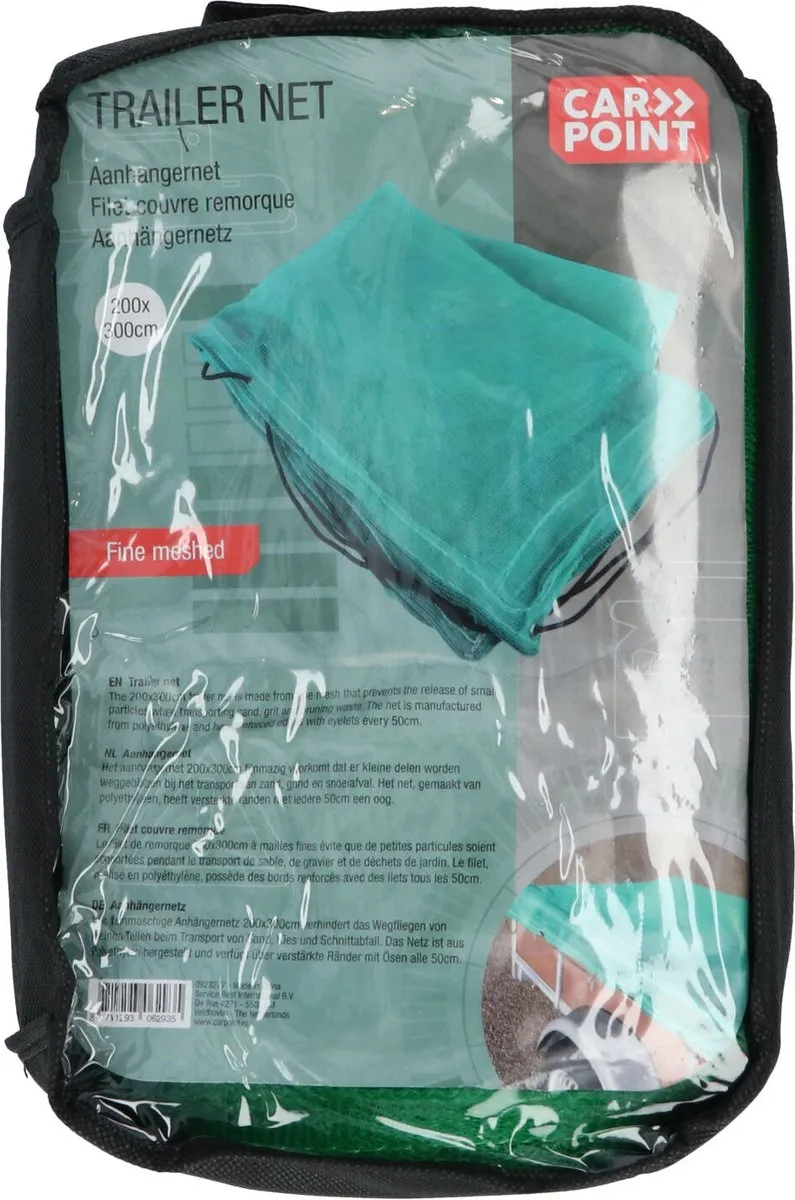 Carpoint Aanhangwagennet 200x300cm - Groen