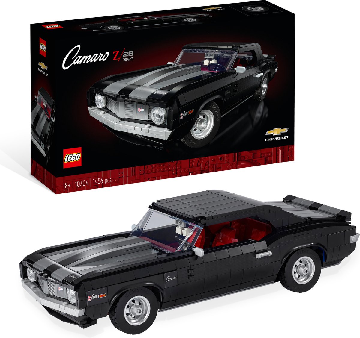 LEGO Icons Chevrolet Camaro Z28 Klassieke Modelauto, Bouwpakket voor Volwassenen - 10304