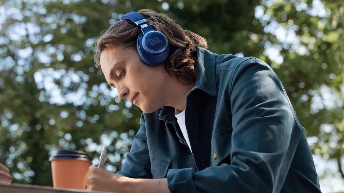 JBL Live 770NC Noise Cancelling Koptelefoon - Blauw - afbeelding 6 van 6