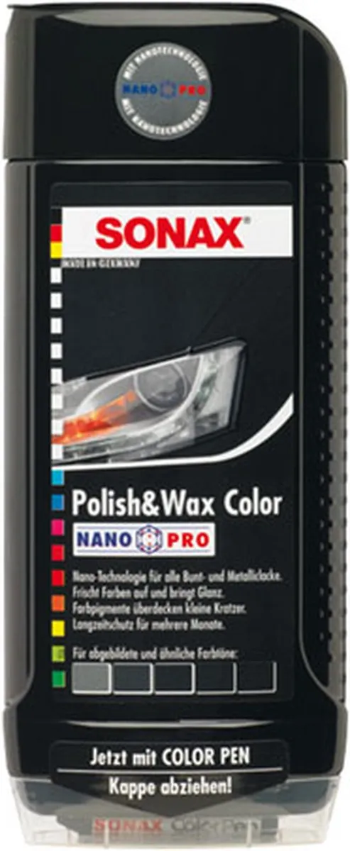 Sonax Polish & Wax 500ml - Zwart