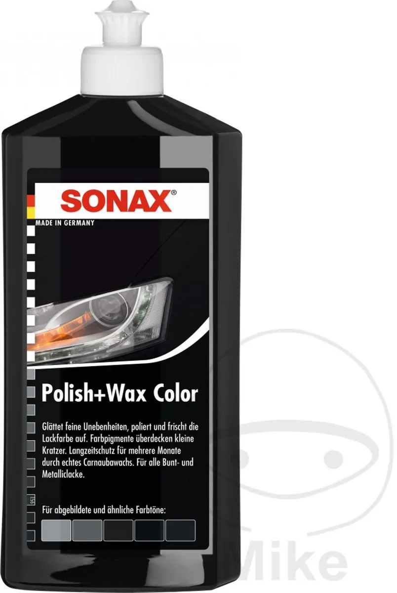 Sonax Polish & Wax 500ml - Zwart