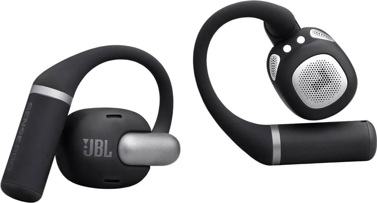 JBL Sense Pro Open Ear Oordopjes - 38 uur - IP54 - Zwart - afbeelding 6 van 6