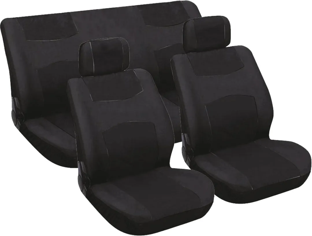 Carpoint Stoelhoes Autostoelbekleding 6-delig - Universeel - Zwart