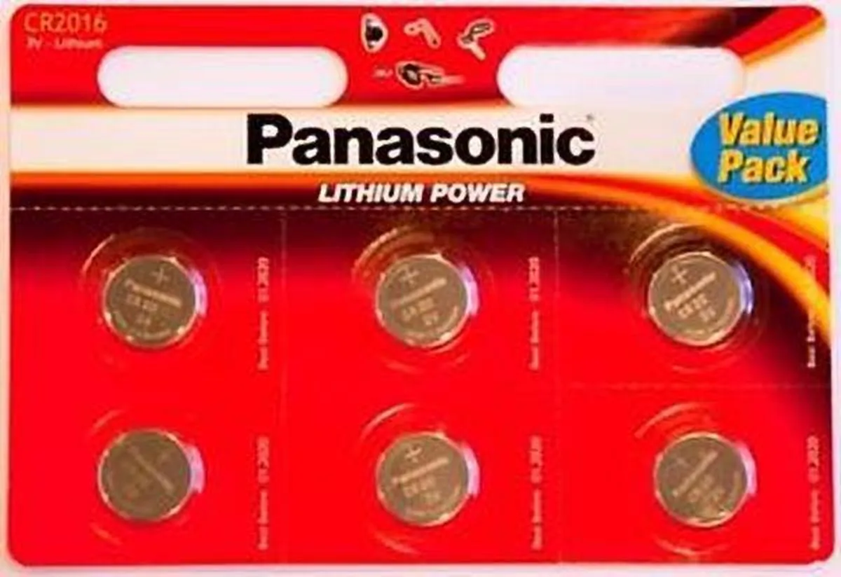 Panasonic CR2016 Knoopcellen - 90mAh - 6 Stuks