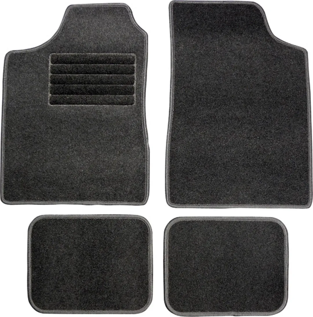 Carpoint Automattenset Type A - 4 Stuks - Zwart