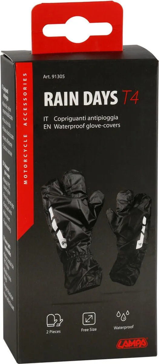 Lampa Waterdichte PVC Overhandschoen Scooter/Fiets - Rain-Days T4