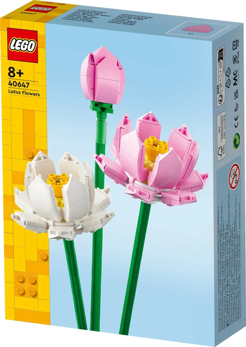 LEGO Iconic Lotusbloemen 40647 - 220 Stukken - Meerkleurig