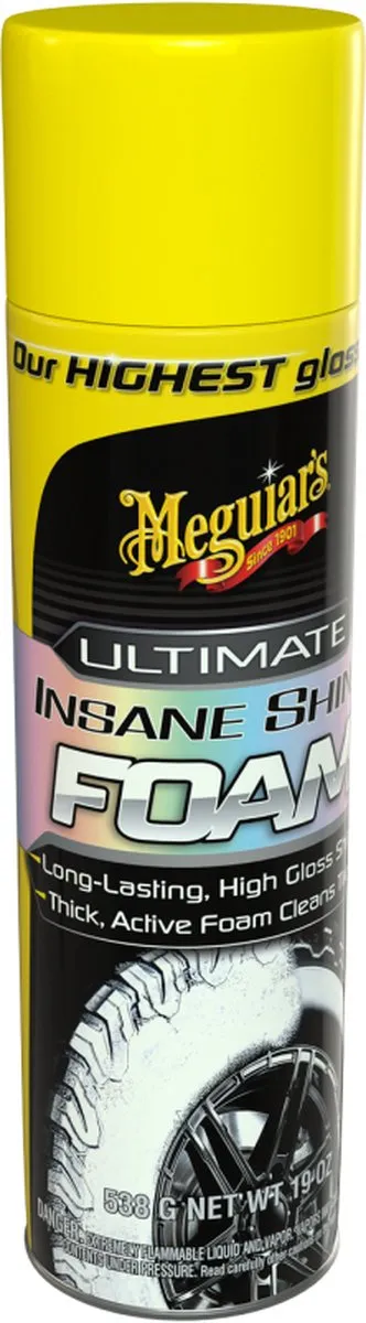 Meguiars Ultimate Insane Shine Foam Bandenzwart Spray 500ml