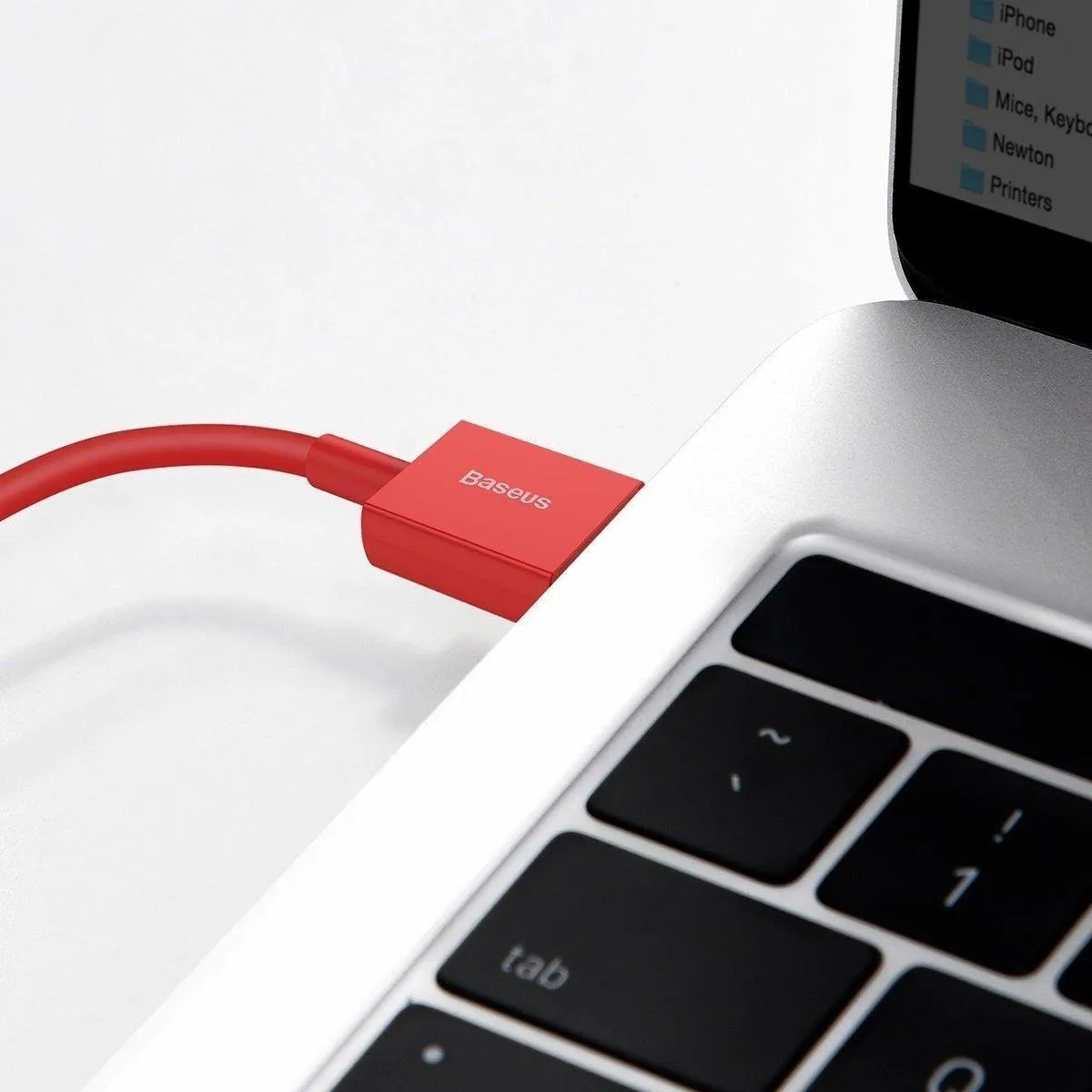 Baseus Superior Series USB naar Apple Lightning 2.4A - Rood 1m