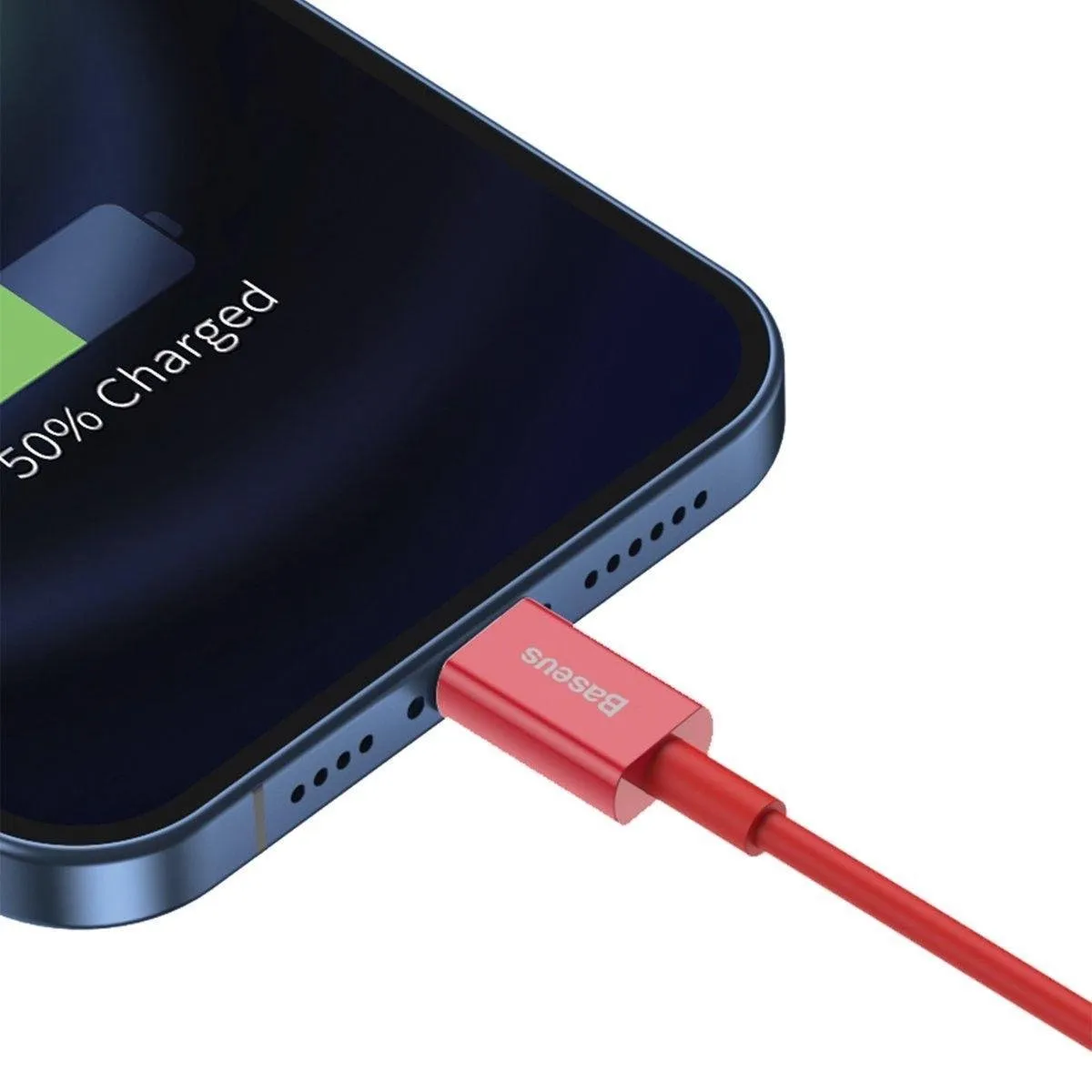 Baseus Superior Series USB naar Apple Lightning 2.4A - Rood 1m