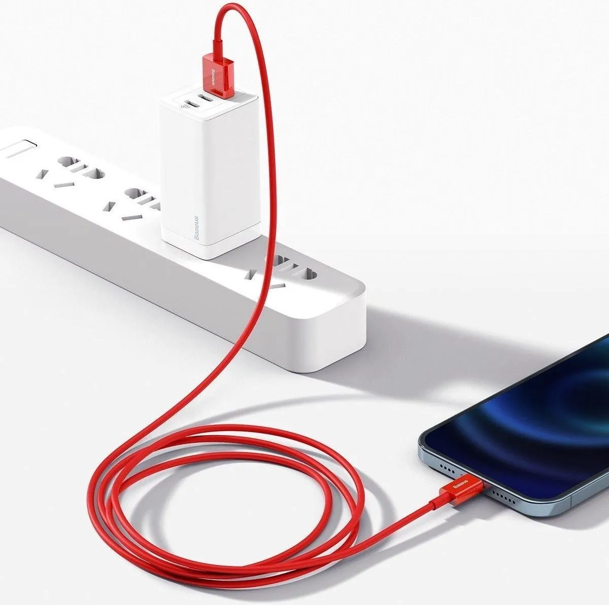 Baseus Superior Series USB naar Apple Lightning 2.4A - Rood 1m