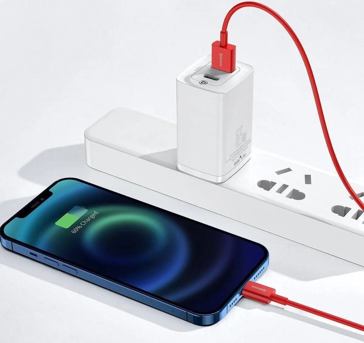 Baseus Superior Series USB naar Apple Lightning 2.4A - Rood 1m