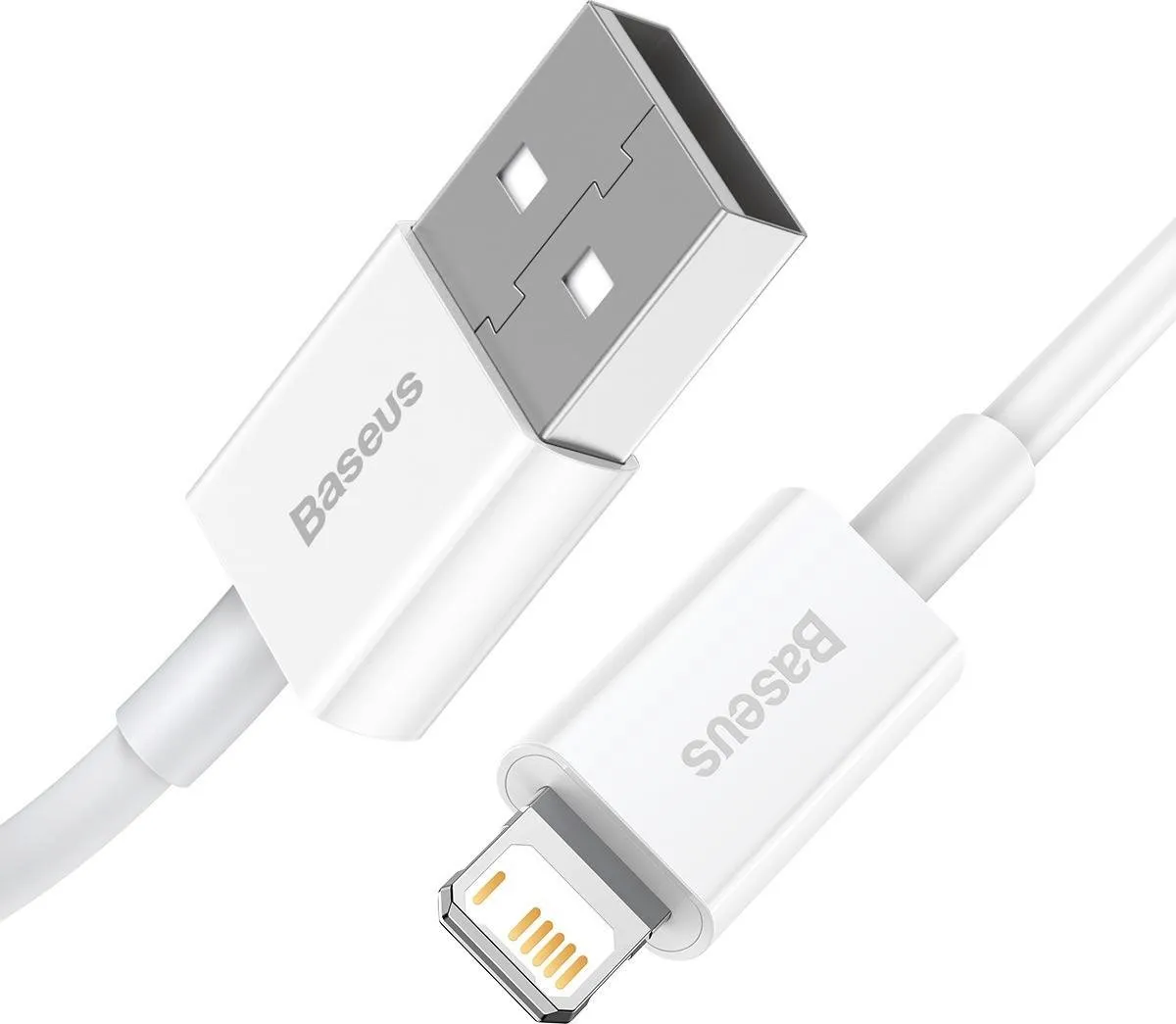 Baseus Superior Series Lightning Kabel 25cm - 2.4A - Wit