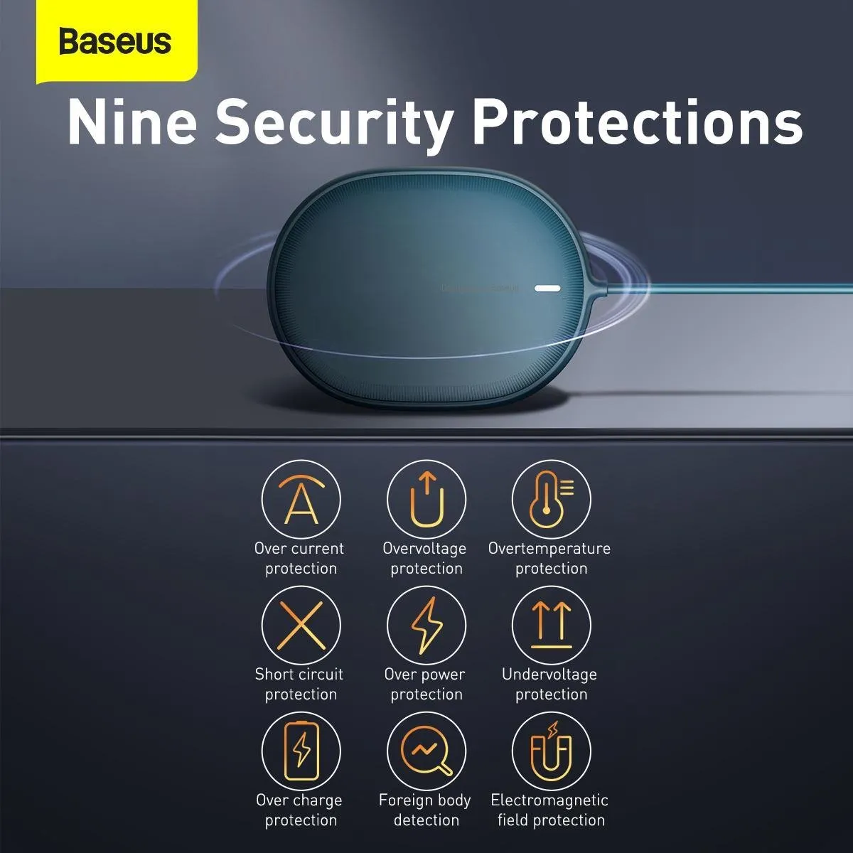 Baseus Light Magnetic Magsafe Oplader - 15W - Blauw