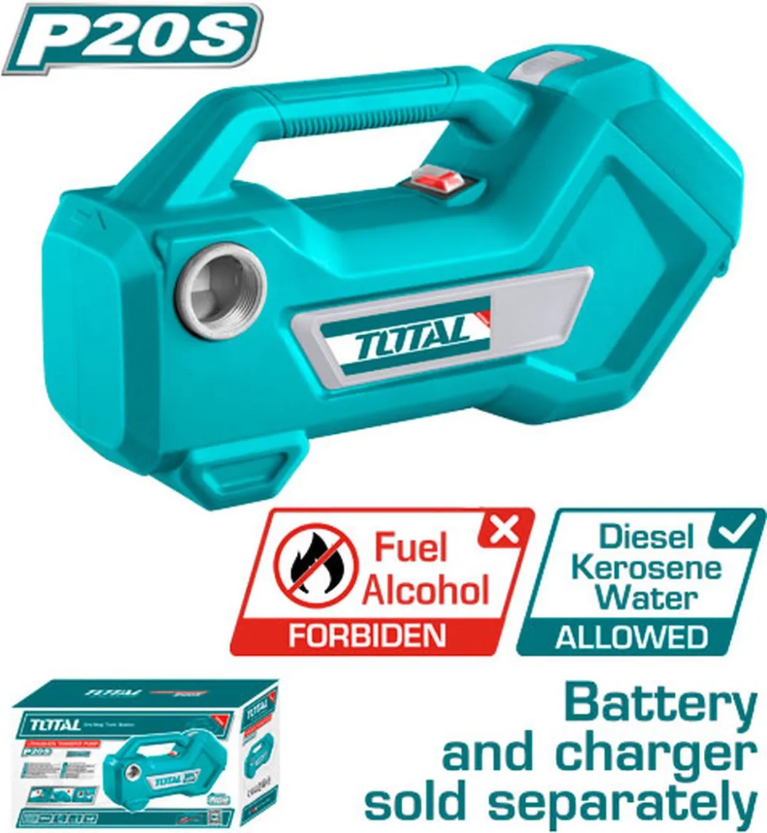 Total Dieselpomp Brandstof 20V 4500rpm 2875L/uur