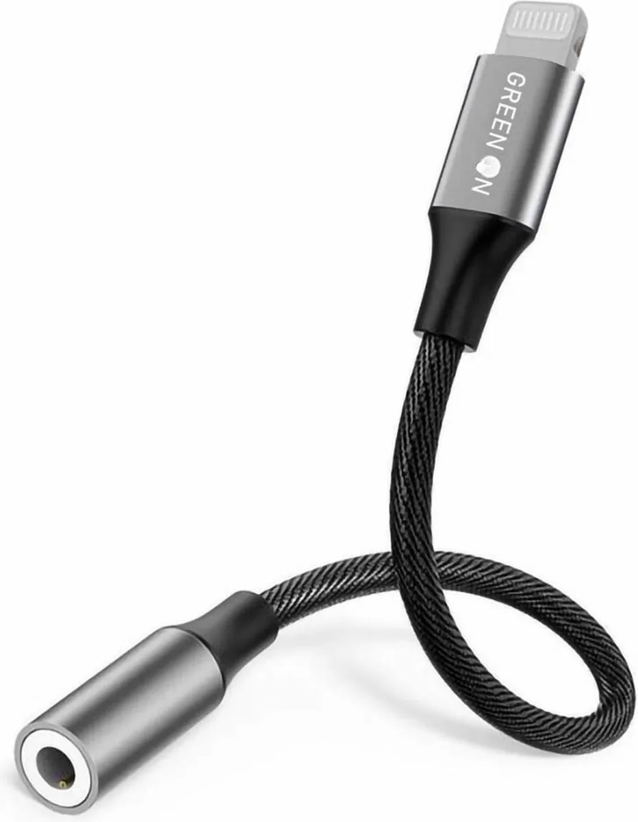 UGREEN Green On Lightning naar 3.5mm Adapter - Zwart