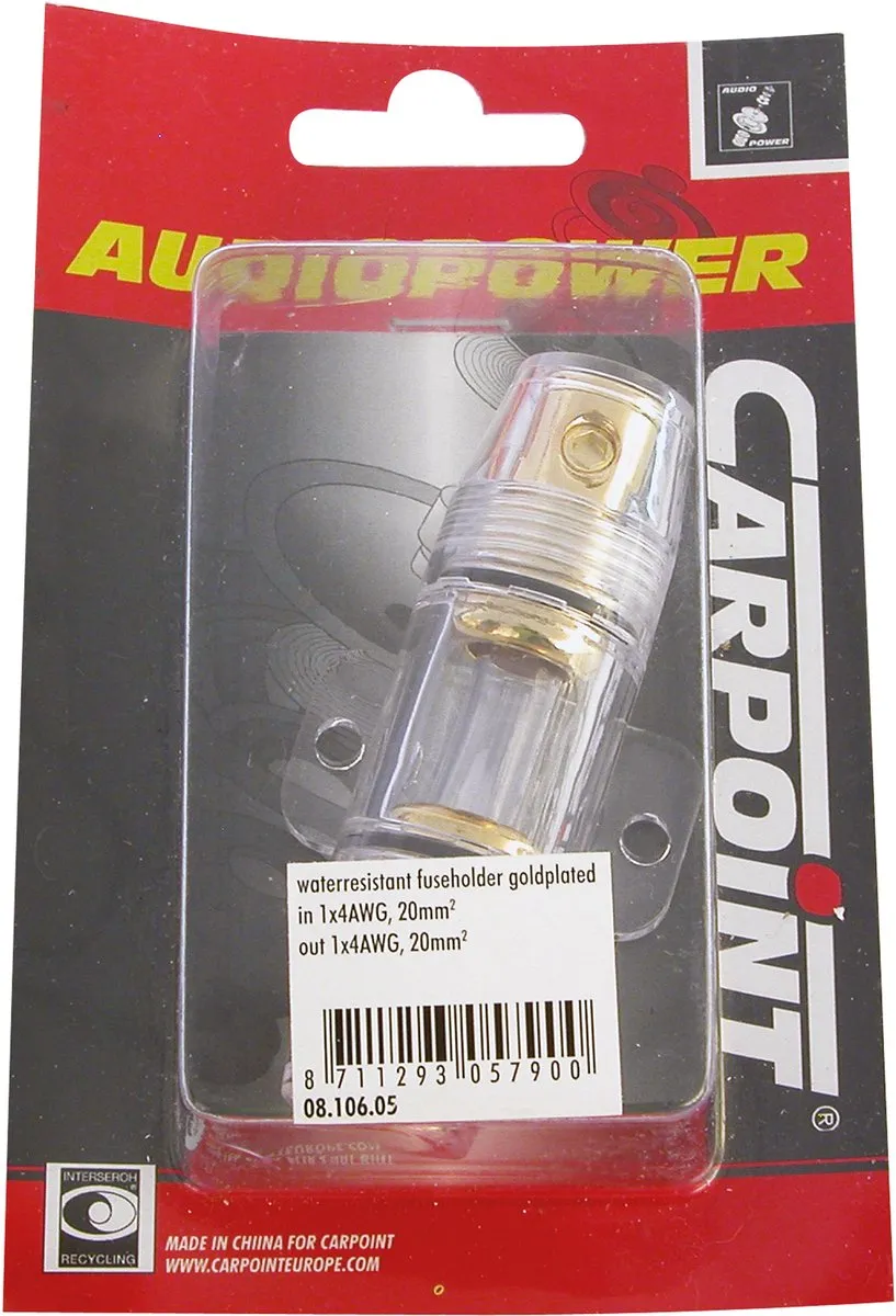 Carpoint Agu Zekeringhouder Voor 1 Zekering 4 Awg