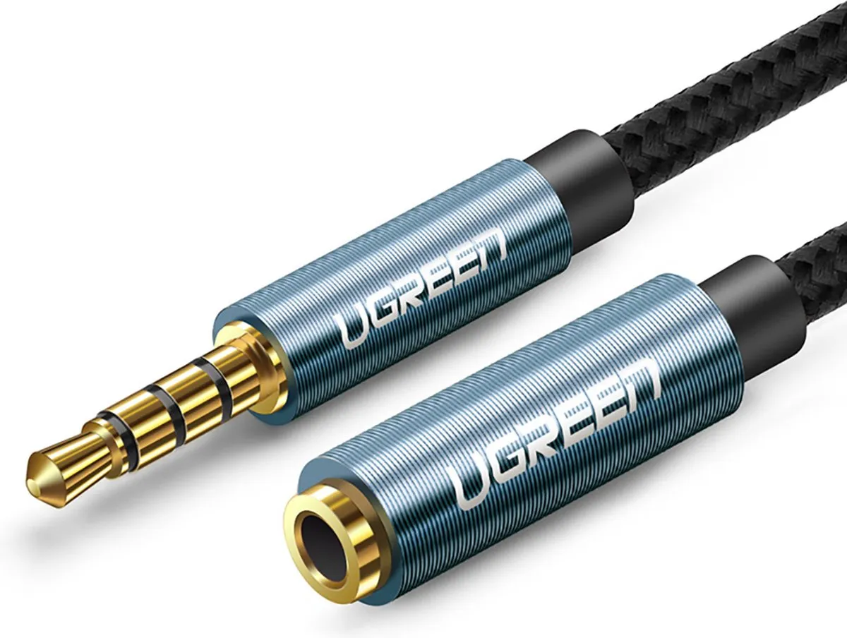 UGREEN 3,5mm Mini-Jack Adapter 1m - Blauw