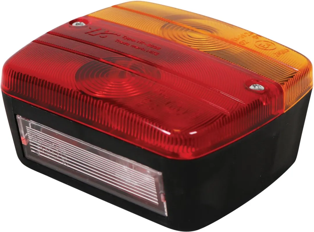 Carpoint Achterlicht 4 Functies - 12V - 2 Stuks - Rood/Zwart
