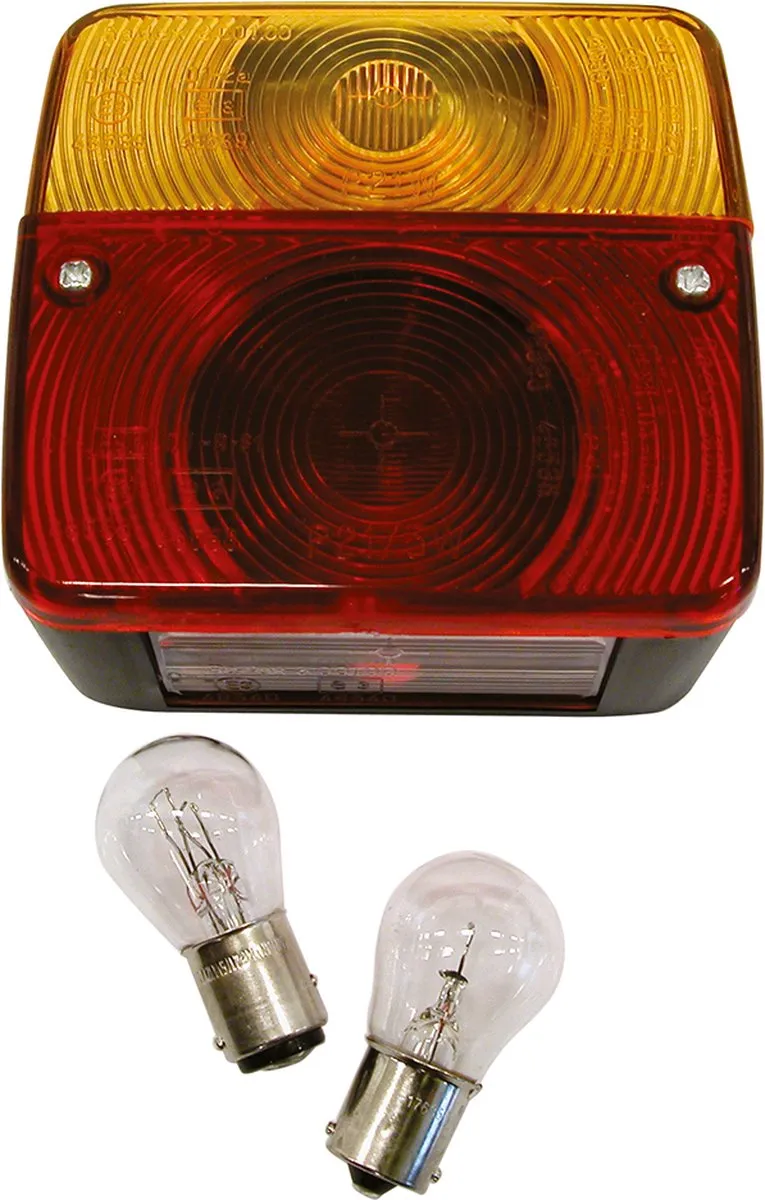 Carpoint Achterlicht 4 Functies - 12V - 2 Stuks - Rood/Zwart