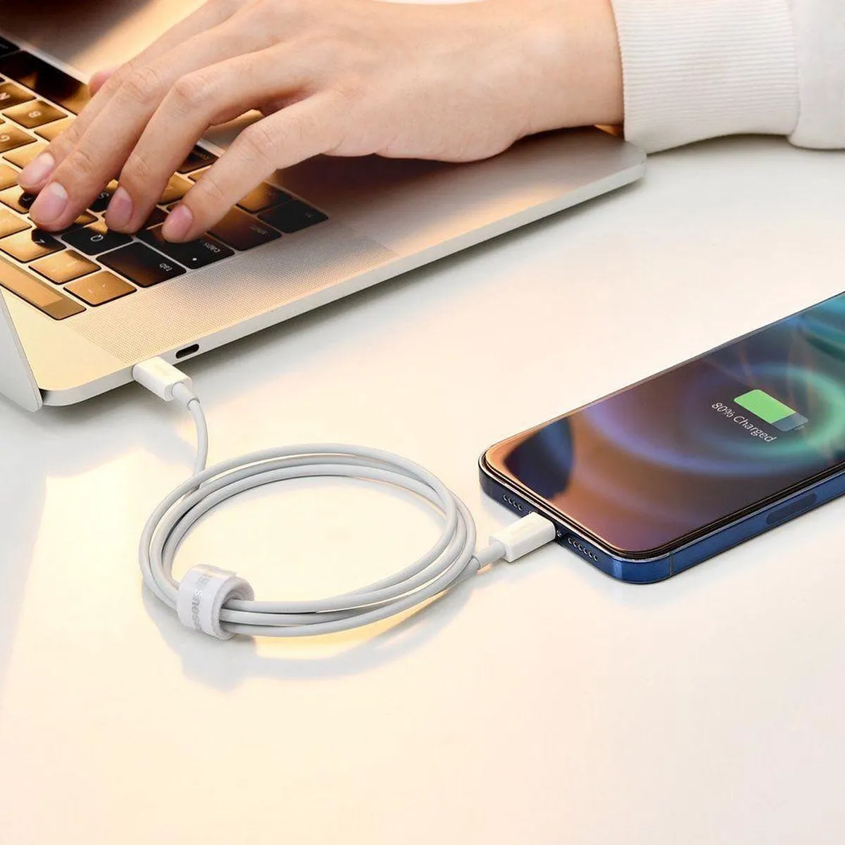 Baseus Lightning Kabel Superior Fast Charge CALYS-A02 - 1m - Wit