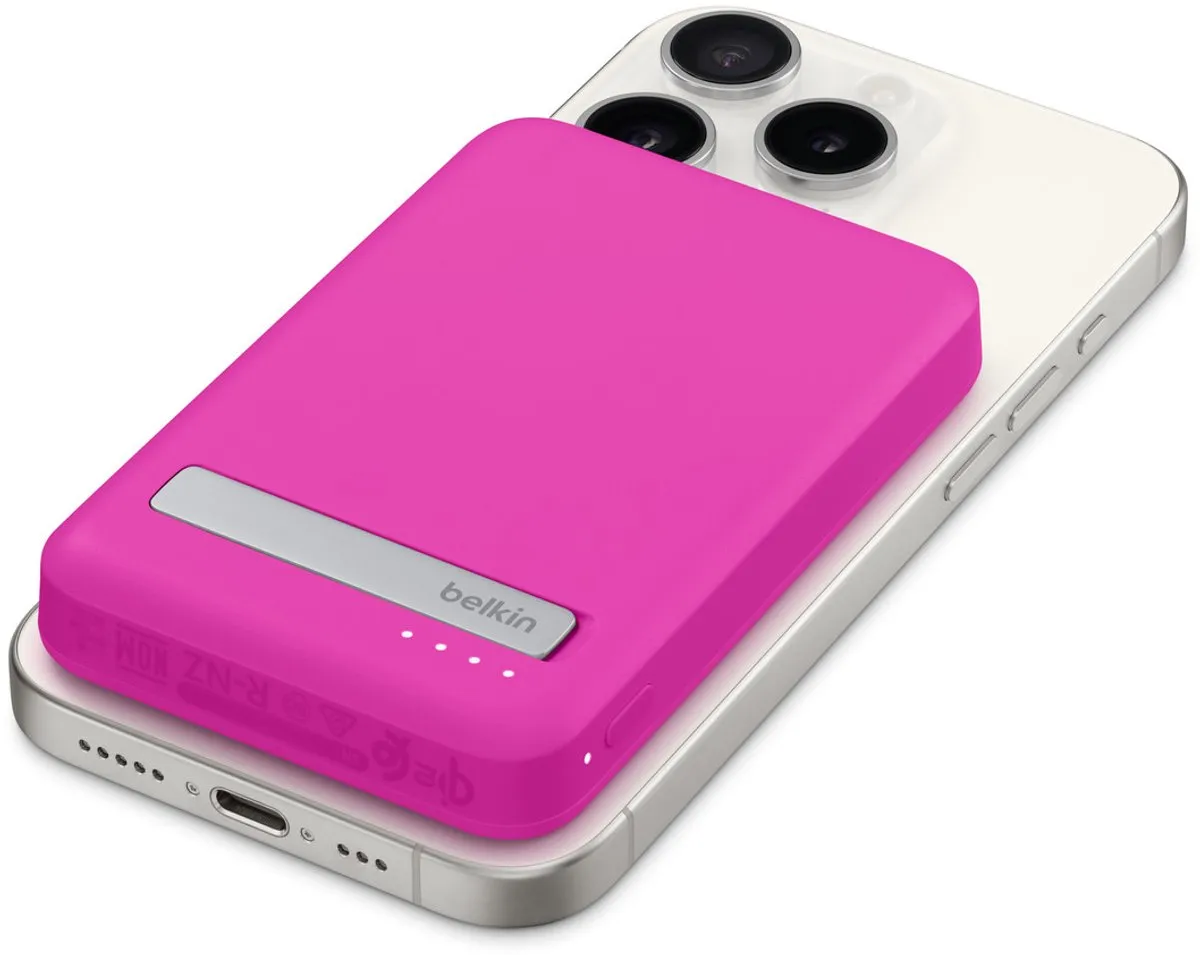Belkin BoostCharge Pro HRXS2Z/A Powerbank 5000mAh - 15W - Roze