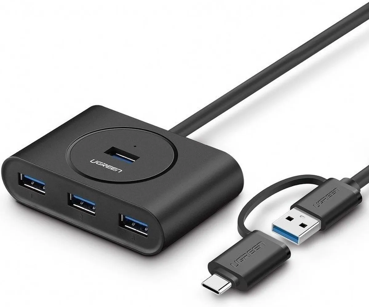 UGREEN 40850 USB 3.0 Hub 4-poorten