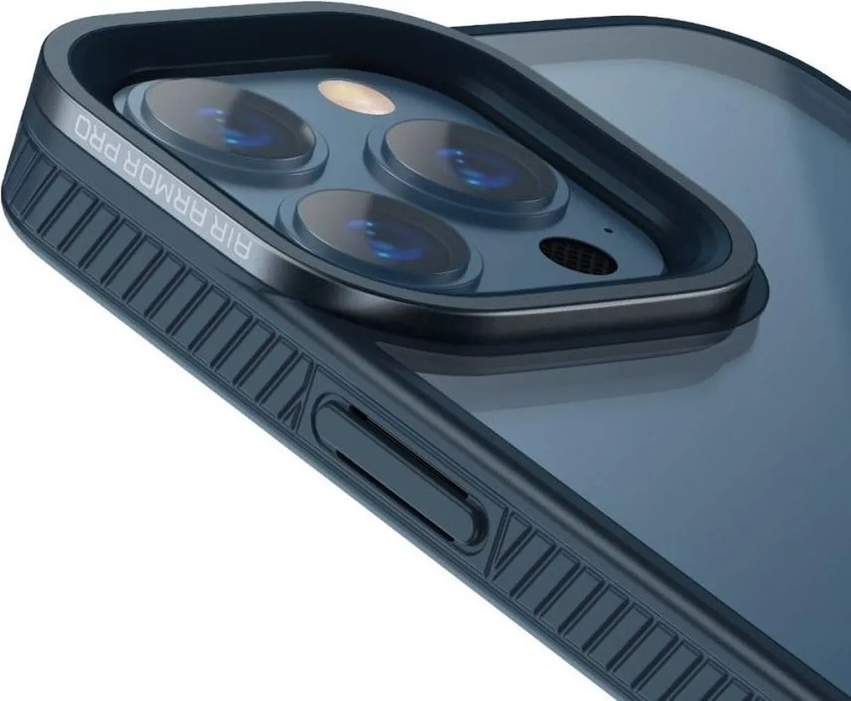 Baseus iPhone 13 Pro Hoesje - Transparant Blauw - afbeelding 3 van 6