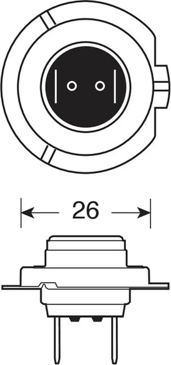 Lampa 12V Blu-Xe Halogeenlamp H7 55W - 2 Stuks