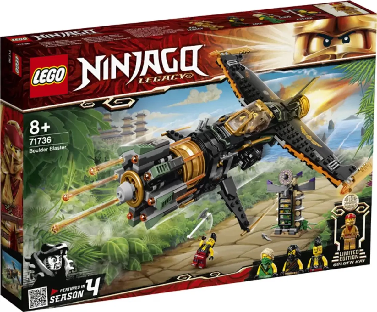 LEGO Ninjago Legacy Rotsblok Blaster 71736 - 449 Stukken - 4 Minifiguren - afbeelding 4 van 6