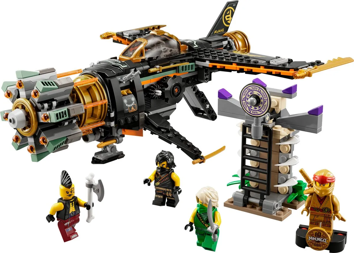 LEGO Ninjago Legacy Rotsblok Blaster 71736 - 449 Stukken - 4 Minifiguren - afbeelding 3 van 6