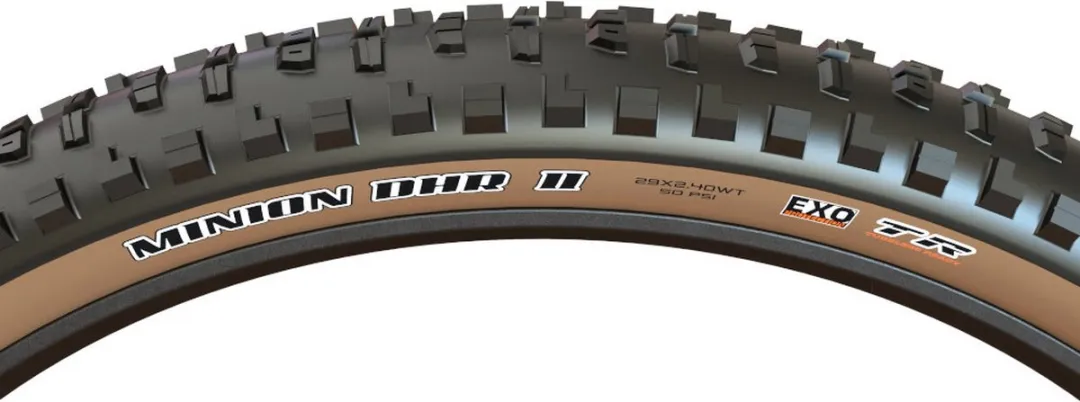Maxxis Minion DHR II 29x2.40 (61-622) Mountainbikeband - Zwart/Bruin
