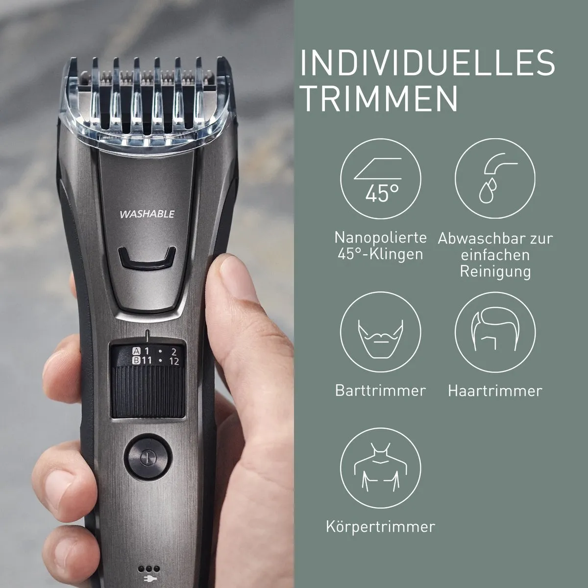 Panasonic WER9605Y Scheerkop - Zwart