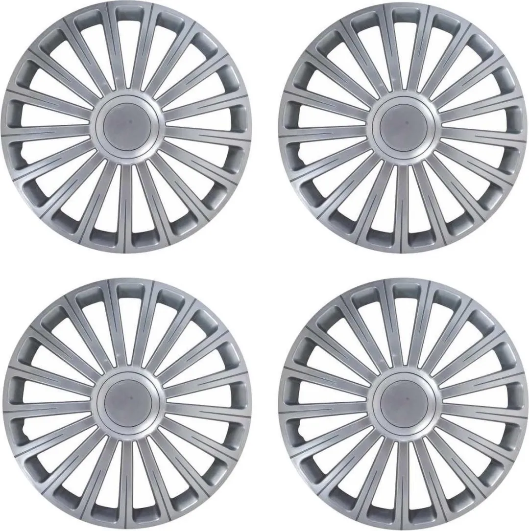 Carpoint Wieldoppen Radical Pro 15" ABS - Zilver - 4 Stuks