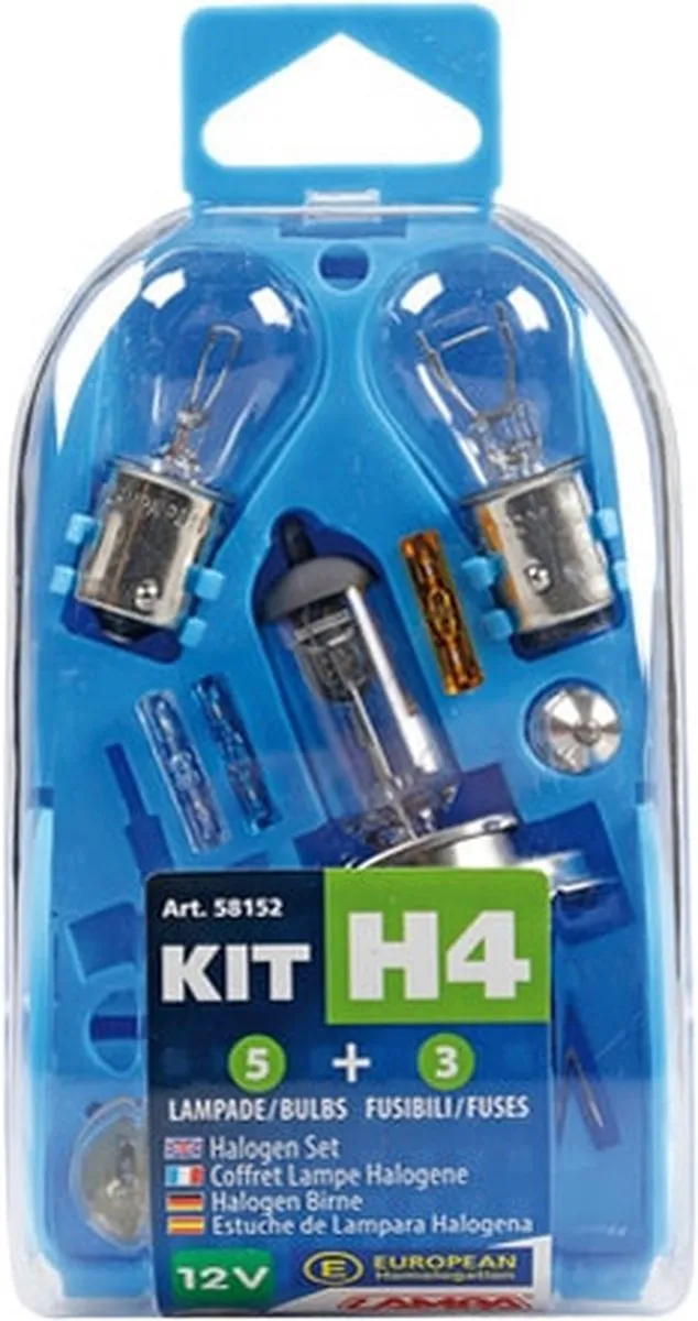 Lampa Reserve Lampenset 12V H4 Halogeen - 8 Stuks