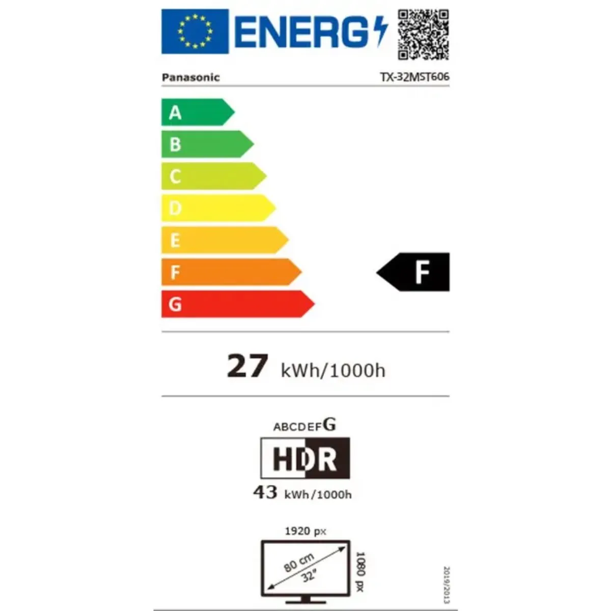 Panasonic TX-32MST606 Full HD Smart TV 32" - Zwart