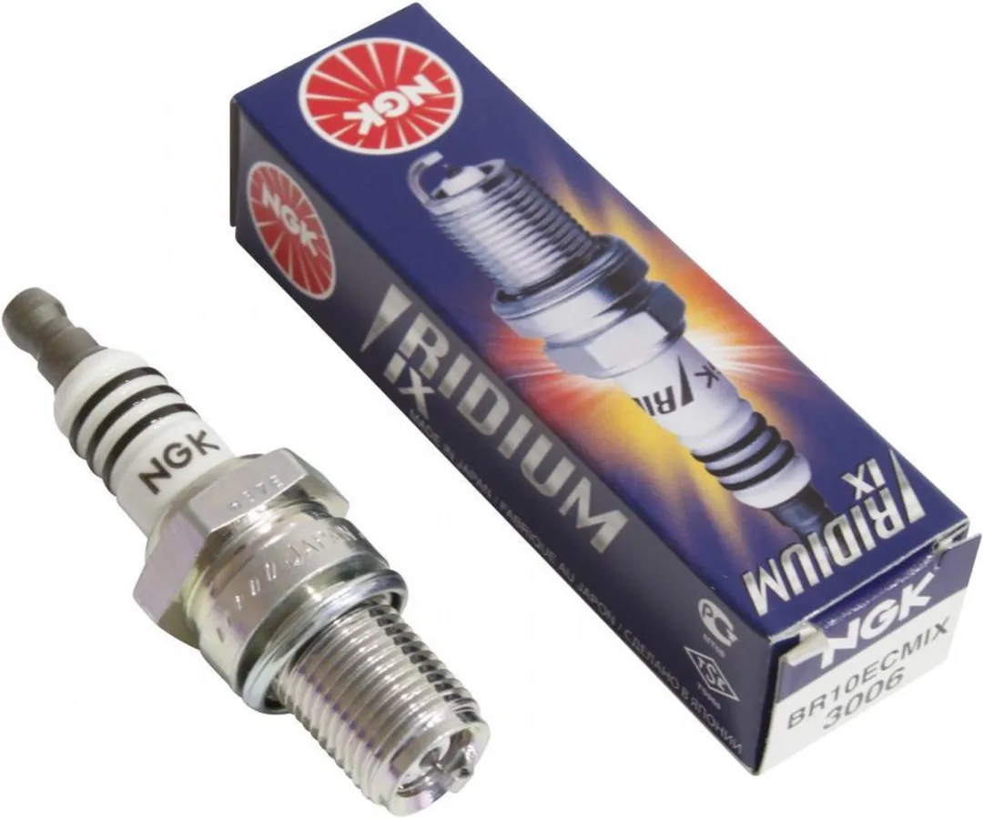 NGK Bougie BR10ECMIX - KTM 125 EGS 2004-2007 - Wit