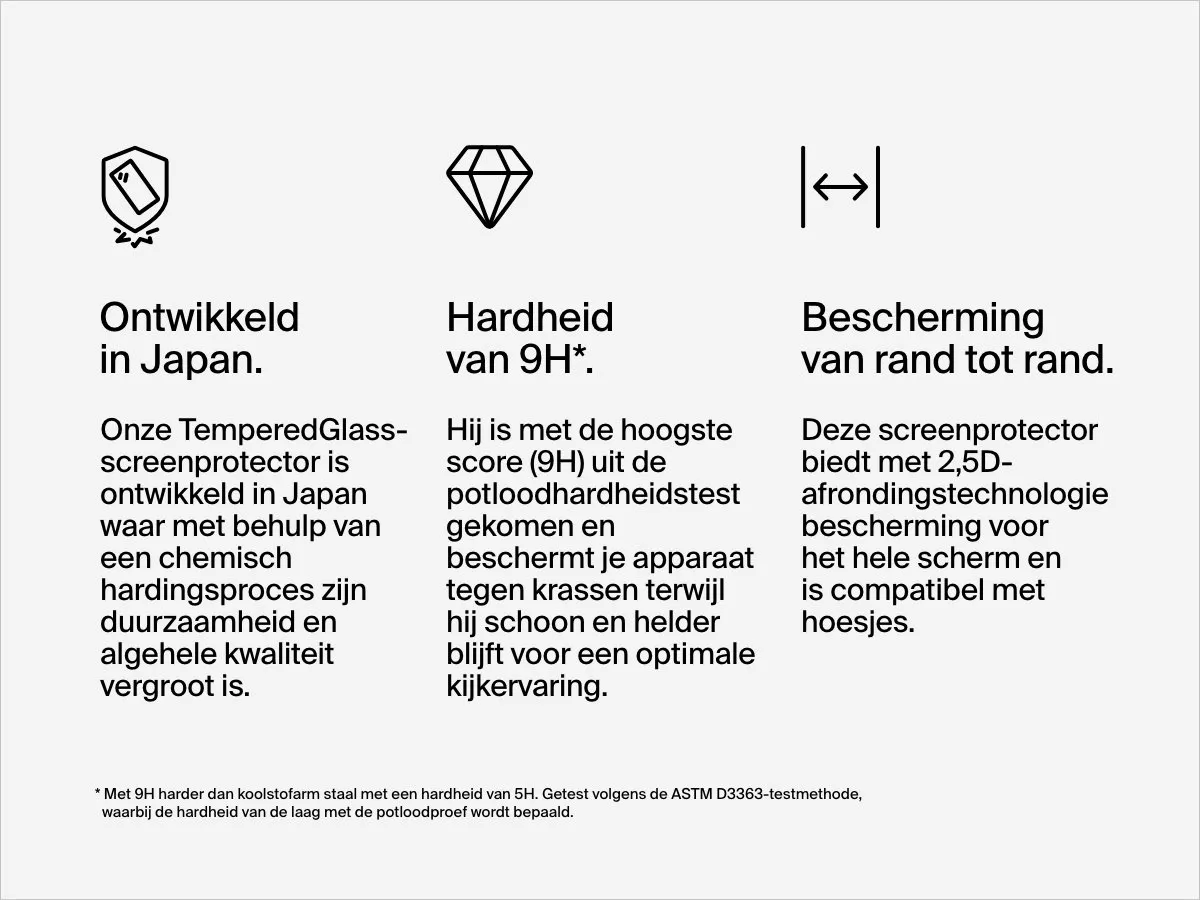 Belkin TemperedGlass Screenprotector iPhone 15 Pro Max
