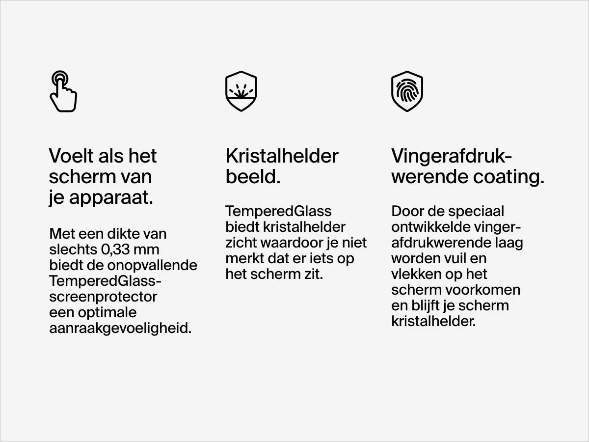 Belkin TemperedGlass Screenprotector iPhone 15 Pro Max