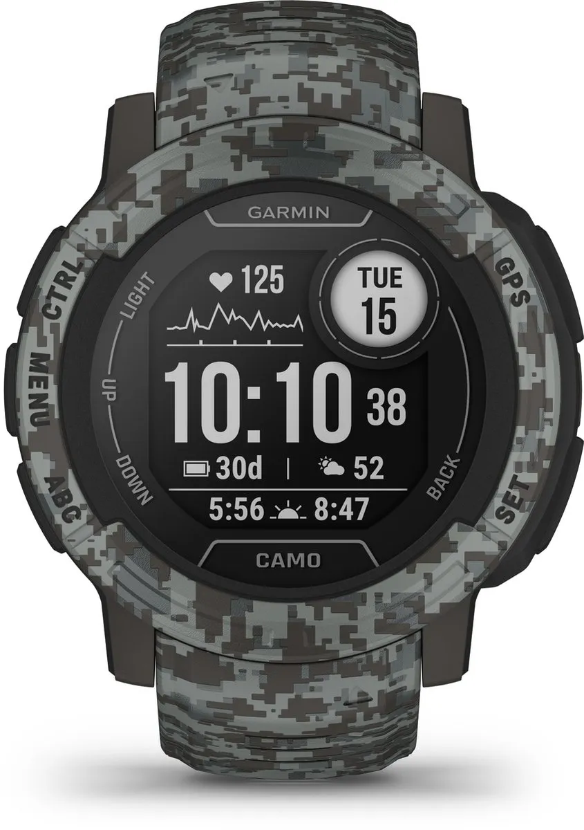 Garmin Instinct 2 Camo Edition - 45mm - Donker grijs
