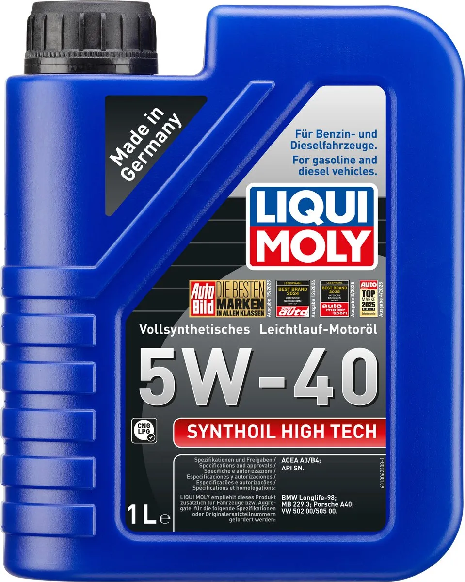 Liqui Moly Synthoil High Tech 5W40 Motorolie 1L
