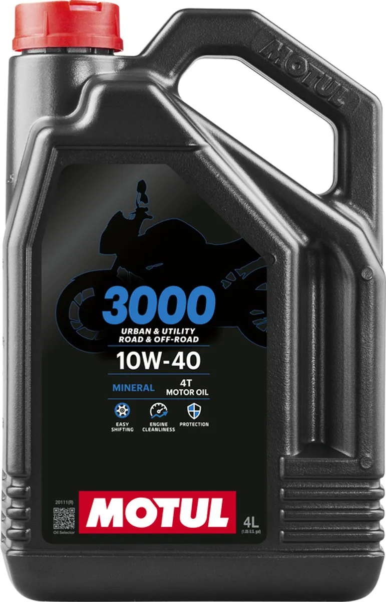Motul 3000 4T 10W40 Motorolie - 4 Liter