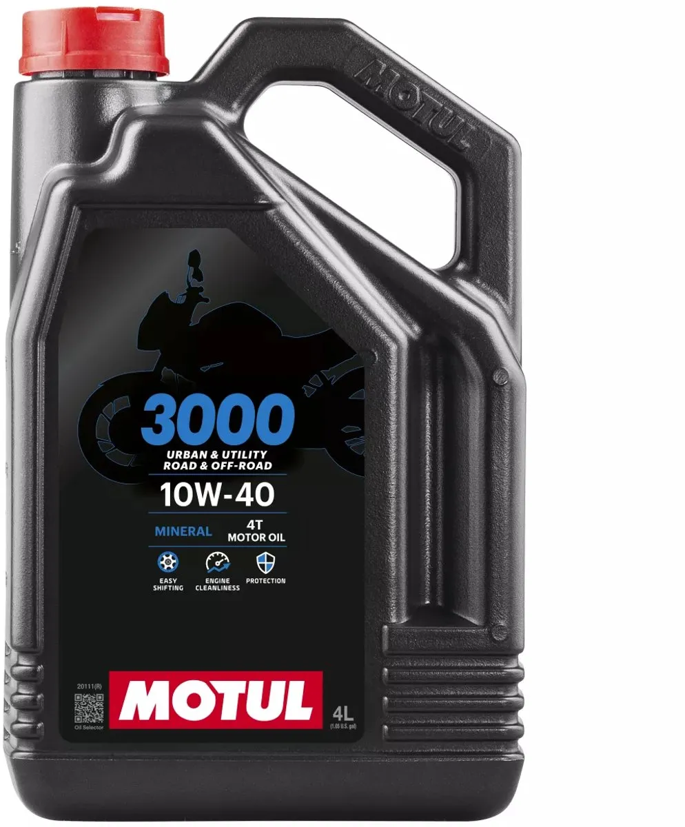 Motul 3000 4T 10W40 Motorolie - 4 Liter
